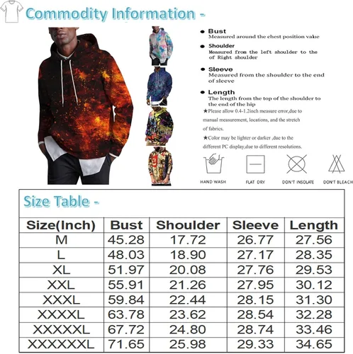 Vista 4 de Mens Pullover 2023 Thermal Sports Pullover Hooded Hoodie Fall Outfits Pocket Clothes Casual Winter Jacket for Men