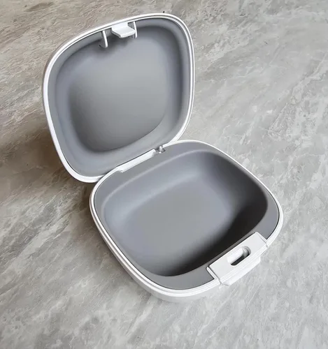 Vista 2 de Original Blanco/Plata Genuino Signia Audífono Funda Protectora Almacenamiento Caja de Viaje