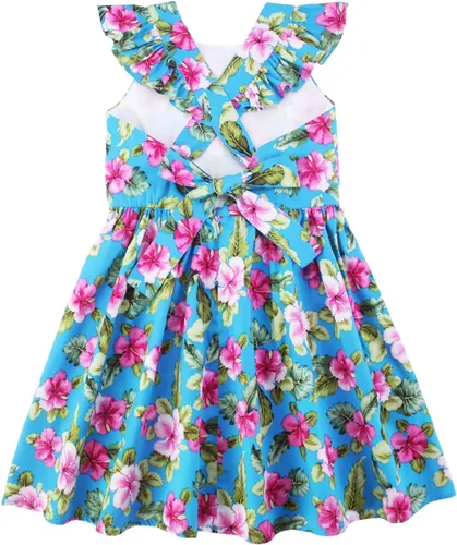 Vista 175 de Vestido de verano para niña, de algodón, con diseño floral