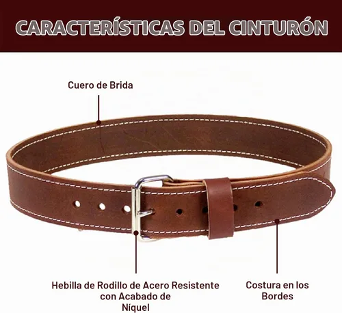 Vista 3 de Occidental Leather 5002 SM Cinturón de trabajo de cuero de 2 pulgadas