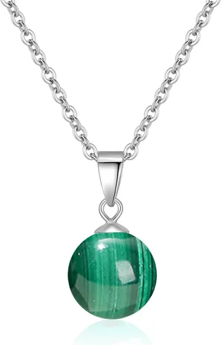 Vista 13 de Collar de jade natural para mujer, de plata de ley, ajustable, hecho a mano, con dije de jade verde, collar de cristal curativo, regalo de buena