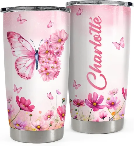 Vista 14 de SANDJEST Vaso personalizado de abeja con girasol de miel de 20oz 30oz con tapa, regalo para mujeres, niñas, hija, hermana, amantes de los animales