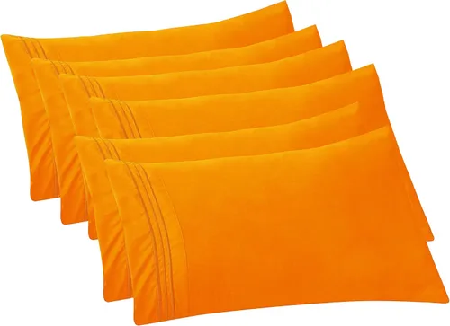 Vista 54 de Elegant Comfort Fundas de almohada sólidas de microfibra de alta calidad hotelera, tejido suave, resistente a las arrugas y a las manchas, fácil