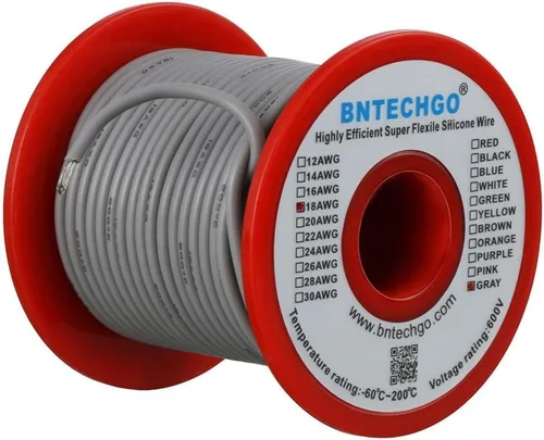 Vista 49 de BNTECHGO Alambre de silicona de calibre 16 rojo y negro cada 25 pies 2 Alambre de silicona calibre 16 rojo y negro