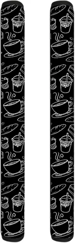 Vista 14 de 2 fundas para manijas de refrigerador, decoración otoñal, hojas de arce, fundas para manijas de puerta de nevera, lavables a máquina, microondas