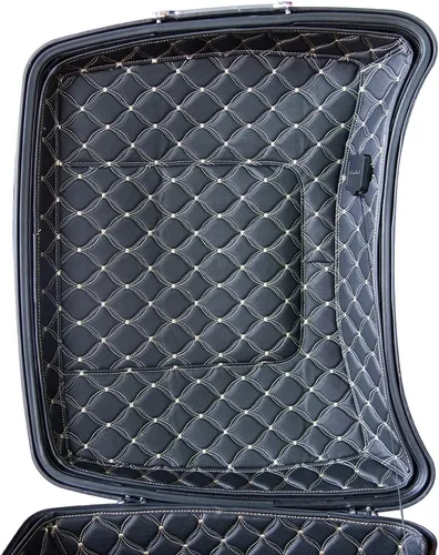 Vista 7 de Moto Onfire Tour Pack - Insertos de alfombra aptos para maletero de equipaje Harley/AB Tour Pack (beige, paquete Razor Tour)