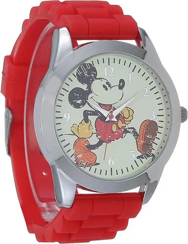 Vista 3 de Disney Collection - Juego de 2 relojes para él y ella Rojo Movimiento de cuarzo