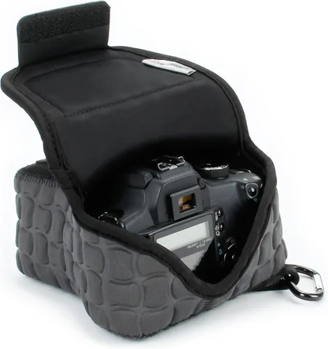 Vista 20 de USA GEAR Funda para cámara réflex digital con tecnología de DuraNeoprene, almacenamiento de accesorios y aberturas para correa – Funciona con Nikon