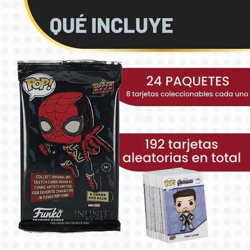 Vista 2 de UCC Distributing Funko Pop Marvel - Caja de tarjetas coleccionables (24 paquetes por caja/sellada de fábrica)