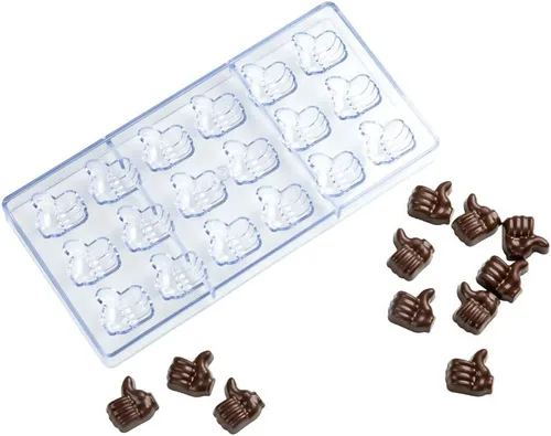Vista 22 de Restaurantware Pastry Tek Molde para Barra de Chocolate de 10.8 x 5.3 Pulgadas 1 Molde de Chocolate Apto para Lavavajillas - 4 Cavidades Molde