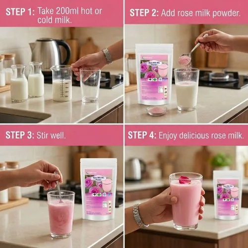 Vista 2 de Neotea Mezcla de leche rosa en polvo (2.2 lbs)