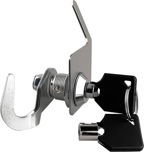 Vista 2 de Cerradura de motocicleta Harley Trunk Latch Tour Pak Lock con 2 llaves se adapta a modelos Harley Davidson 1991-2013 con Tour Pak
