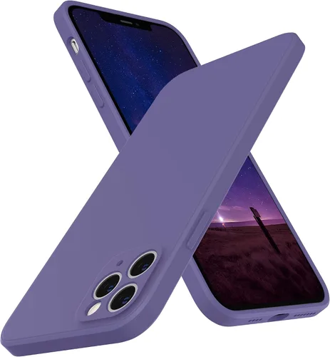 Vista 15 de SURPHY Funda diseñada para iPhone 11 Pro con protección de cámara, bordes rectos de silicona líquida para iPhone 11 Pro de 5.8 pulgadas, color negro