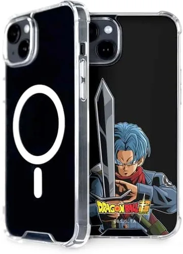 Vista 16 de Skinit Funda para teléfono compatible con MagSafe iPhone 15, diseño oficial de Dragon Ball Super Goku