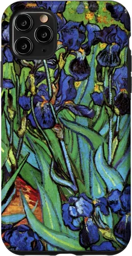 Vista 13 de Irises by Vincent Van Gogh, Flowers in a Garden - Carcasa para iPhone 17