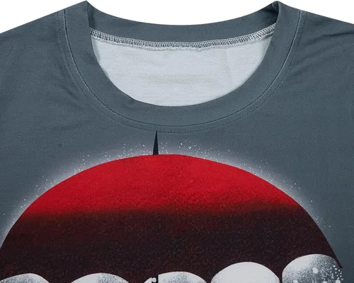 Vista 4 de JINTING Sudadera de Navidad con cuello redondo para mujer, blusa ligera de manga larga para Navidad
