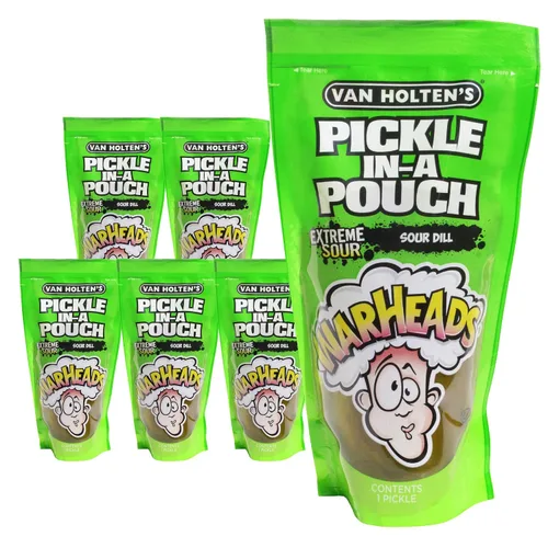 Vista 10 de Van Holten's Pickles - Eneldo Jumbo Pickle-In-A-Pouch - Paquete de 6 Eneldo clásico en una bolsa resellable, aperitivo estable, sin gluten, sin