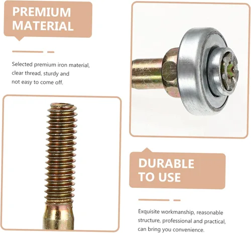 Vista 5 de DOITOOL 4 piezas de mecedora parte M8x45mm pieza de conexión para mecedora robusta práctica