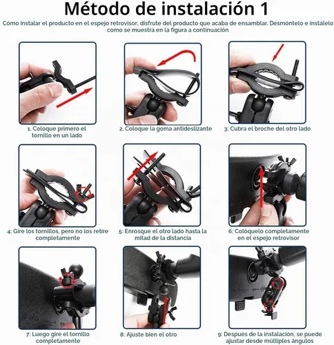 Vista 5 de Kit de soporte de montaje en espejo retrovisor para cámara de salpicadero