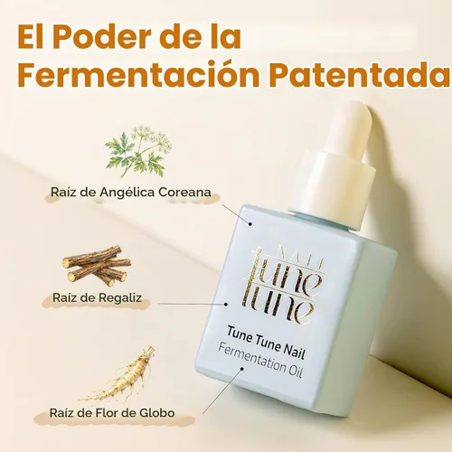 Vista 3 de TuneTune - Aceite para cutículas de 0.3 fl oz Aceite de uñas coreano fermentado para uñas y cutículas Aceite hidratante para cutículas secas