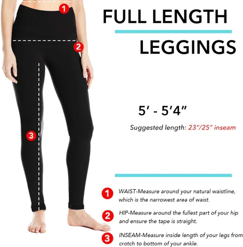 Vista 3 de Yogipace Petite - Leggings de yoga de cintura alta de 23"25" para mujer, hasta el tobillo, pantalones de yoga Acitve