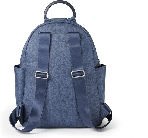Vista 3 de Baggallini Mochila todo el día para mujer con pulsera de teléfono RFID, Azul Acero, talla única