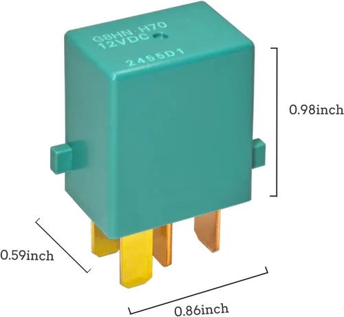 Vista 2 de Relé G8HN-H70 (Juego de 2), Relé Micro ISO de Enchufe DC12V 20A para Automotriz, Compatible para Vehículo Honda Acura