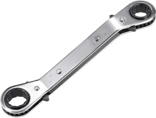 Vista 6 de uxcell Llave de trinquete reversible, extremo de caja doble de desplazamiento de 1/2 pulgadas x 9/16 pulgadas, Cr-V