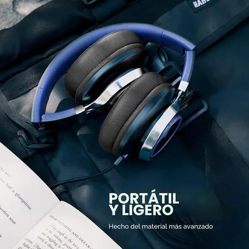 Vista 6 de AC01 auriculares de diadema con cable, auriculares pasivos con aislamiento de ruido, auriculares estéreo con cable con micrófono y control