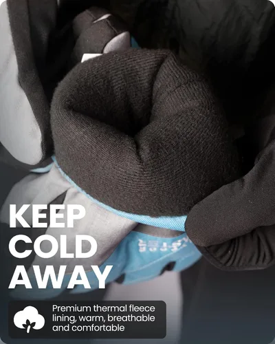 Vista 3 de OutdoorMaster Guantes de esquí y nieve guantes térmicos impermeables de invierno para hombres y mujeres adultos deportes de invierno esquí snowboard