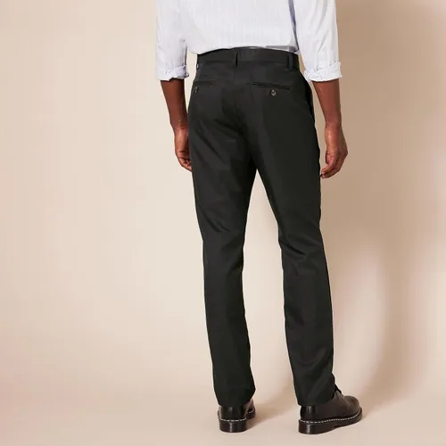 Vista 2 de Tienda Essentials - Pantalón de vestir de corte ajustado y diseño frontal plano para hombre
