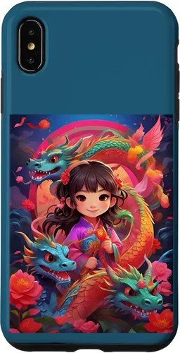 Vista 11 de Funda para iPhone 16 Chinese New Year of the Dragon 2024 Anime