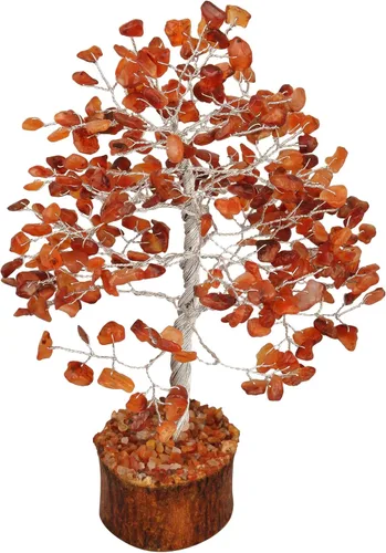 Vista 8 de FASHIONZAADI Árbol de Gemas de Turmalina Negra - Árbol Bonsái de Dinero Feng Shui para Decoración del Hogar - Regalo Espiritual de Cristal