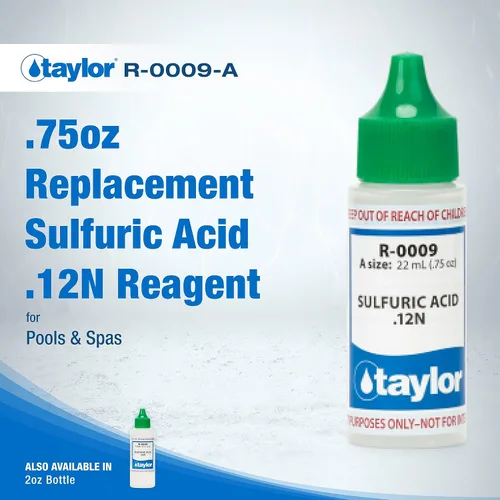 Vista 2 de Taylor R-0009 Ácido sulfúrico .12N (3/4 oz)