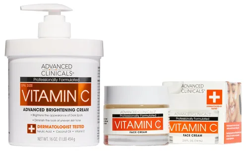 Vista 17 de Advanced Clinicals Crema de colágeno con crema hidratante facial de ácido hialurónico + crema corporal de colágeno, juego de 2 piezas