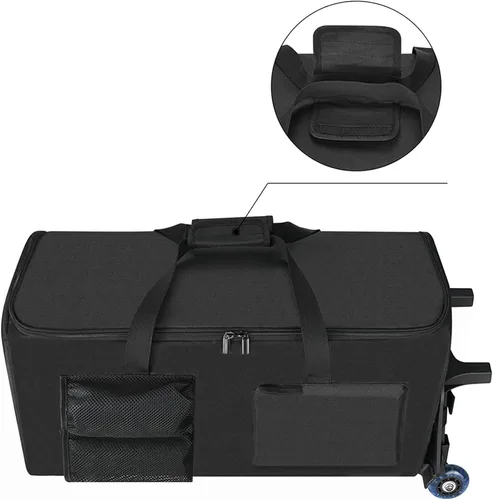 Vista 4 de Funda de viaje para PartyBox Club 120 altavoz portátil de fiesta, bolsa de carrito compatible con PartyBox Club 110 y accesorios-transporte portátil