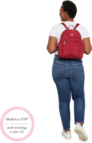 Vista 6 de Baggallini Securtex - Mochila antirrobo para vacaciones, Portobello