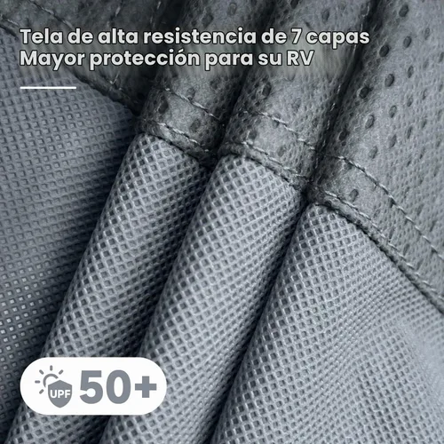 Vista 3 de VINPATIO - Cubierta resistente para cámpers/caravanas/remolques/toy hauler de 20 a 22 pies, de 7 capas, con protección para gato de lengüeta