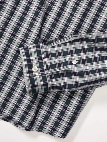 Vista 3 de Lacoste Camisa de popelina de manga larga estampada a cuadros para hombre