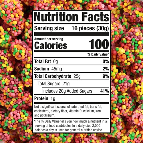 Vista 2 de Gummy Clusters Rainbow, paquete de 2 libras de gomitas a granel