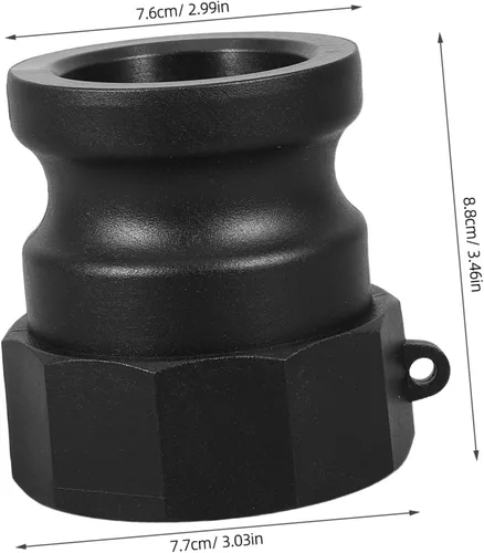Vista 2 de Hemobllo Ibc Tote Adapter with S60x6 Coarse Thread and 2 Inch Male Thread, Pp Material Hose Fitting with Built-in Cam Lock and Metal Inserts