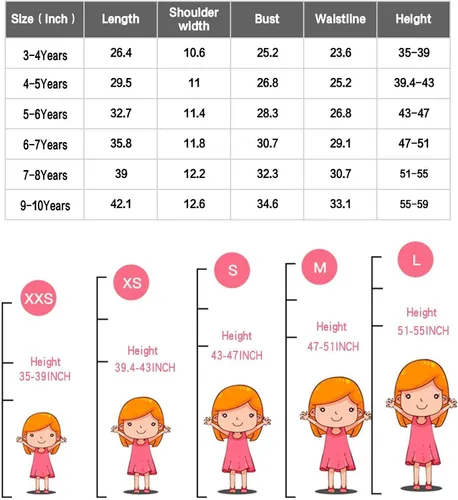 Vista 5 de Hqroidd Girls Floral Dress Kids Ruffle Dress Birthday Party Flower Printed Princess Dresses Outfit Halloween Carnival