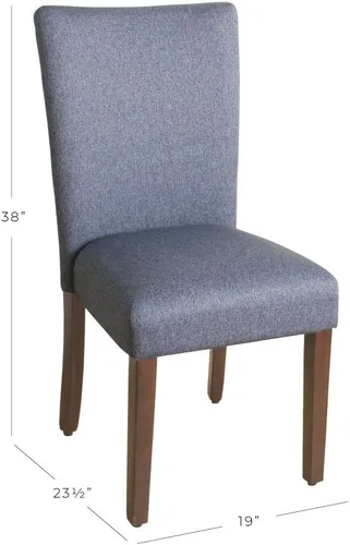 Vista 3 de HomePop Parsons - Silla clásica tapizada para comedor