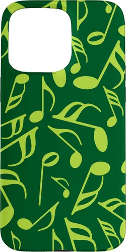 Vista 27 de Funda para iPhone 11 Pro Max con notas musicales verdes