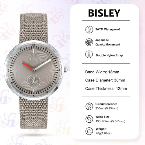 Vista 3 de Reloj unisex fácil de leer, reloj de cara grande