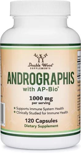 Vista 5 de Andrographis Cápsulas Max Andrographides - 1,000 mg Tamaño de porción (120 cápsulas) con AP-Bio (extracto de Andrographis Paniculata patentado)