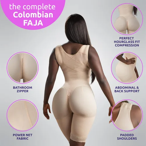 Vista 3 de Snatched Body - Women's Stage 1 Faja Colombianas with Bra Shapewear BBL Post Surgery Compression Garment Butt Lifting