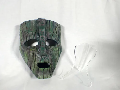 Vista 5 de Máscara de Loki, La Máscara, Jim Carrey, Cameron Diaz, con caballete transparente, edición limitada
