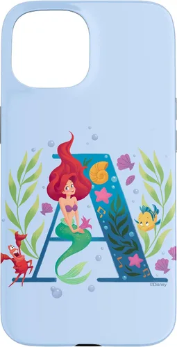 Vista 6 de Disney Carcasa para iPhone 17 con monograma de sirena y letra A para Ariel