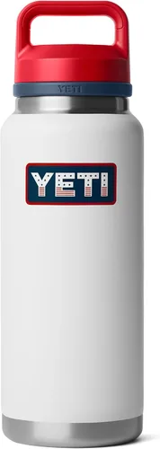 Vista 48 de YETI Rambler - Botella de 36 onzas, aislada al vacío, a prueba de fugas, de acero inoxidable con tapón para sorbos Aislamiento al vacío Azul marino